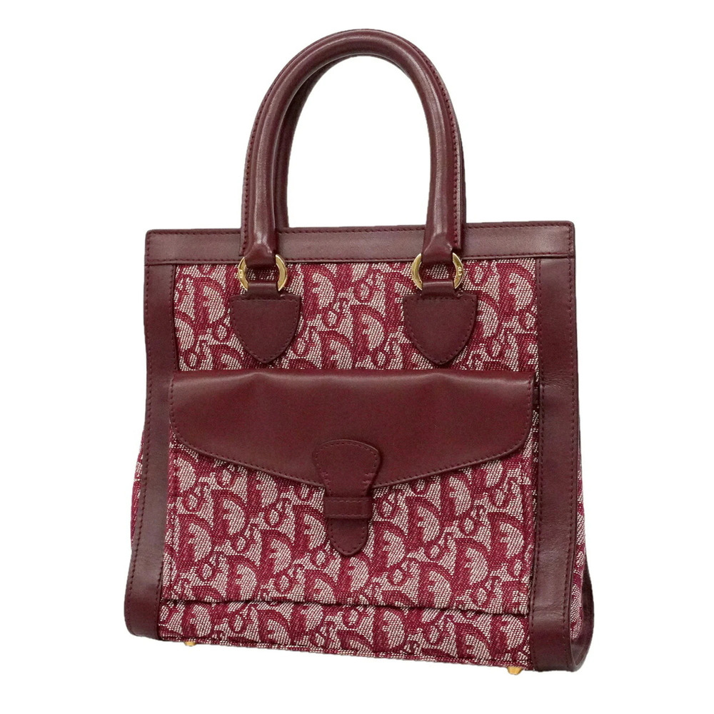 Christian Dior Trotter Canvas Handbag, Red, Women's, P3641693